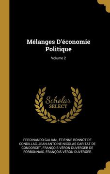 portada Mélanges D'économie Politique; Volume 2 (in French)
