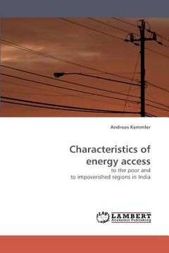 portada characteristics of energy access (en Inglés)