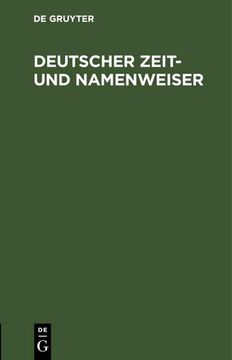 portada Deutscher Zeit- und Namenweiser (in German)