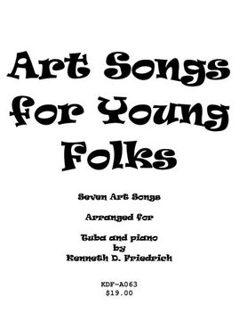 portada Art Songs for Young Folks - tuba and piano