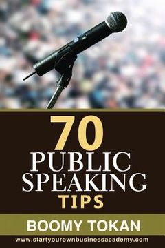portada "70 Public Speaking Tips" (en Inglés)