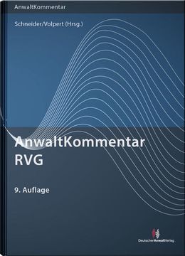 portada Anwaltkommentar Rvg: Rechtsanwaltsvergütungsgesetz (Anwaltkommentare) (in German)
