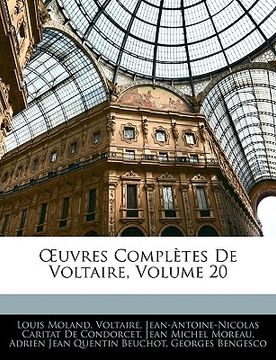 portada Uvres Compltes de Voltaire, Volume 20 (en Francés)