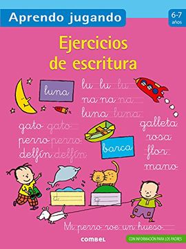 portada Ejercicios de Escritura 6-7 Años (Aprendo Jugando) (in Spanish)
