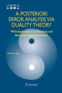 portada a posteriori error analysis via duality theory (en Inglés)