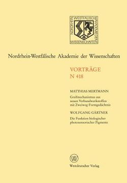 portada Nordrhein-Westfälische Akademie Der Wissenschaften: Natur-, Ingenieur- Und Wirtschaftswissenschaften (en Alemán)