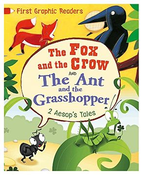 portada Aesop: The ant and the Grasshopper & the fox and the Crow (First Graphic Readers) (in English)