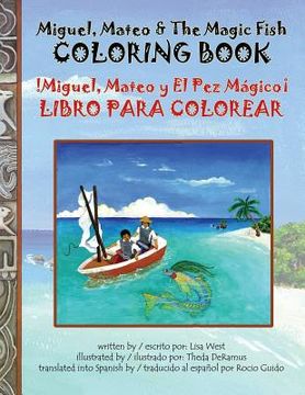 portada Miguel Mateo & The Magic Fish Coloring Book (en Inglés)