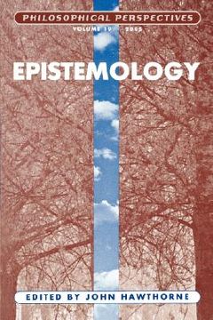 portada epistemology: philosophical perspectives, volume 19