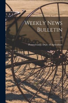 portada Weekly News Bulletin; 20 (in English)