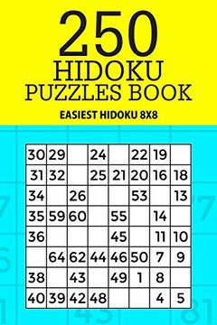 portada 250 Hidoku Puzzle Book: Easiest Hidoku 8x8 (Hidoku Collection) (Volume 22) (en Inglés)