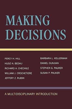 portada making decisions: a multidisciplinary introduction (in English)
