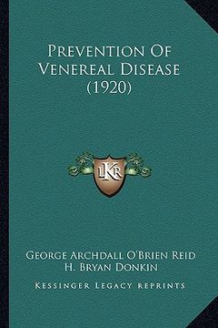 portada prevention of venereal disease (1920) (en Inglés)