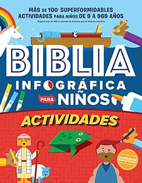 portada Biblia Infográfica Para Niños - Libro de Actividades: Más de 100 Actividades Para Niños de 9-969 (in Spanish)