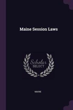 portada Maine Session Laws (in English)