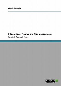 portada international finance and risk management (en Inglés)