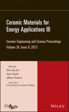 portada Ceramic Materials For Energy Applications Iii: Ceramic Engineering And Science Proceedings, Volume 34 Issue 9