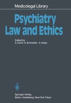 portada psychiatry law and ethics (in English)