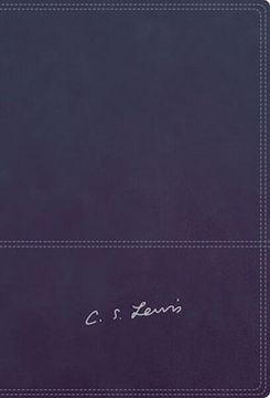 portada Reina Valera Revisada Biblia Reflexiones de c. S. Lewis, Leathersoft, Azul Marino, con Índice, Interior a dos Colores (in Spanish)