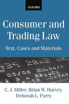 portada Consumer and Trading Law: Text, Cases and Materials (in English)