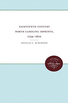portada Eighteenth-Century North Carolina Imprints, 1749-1800 (in English)