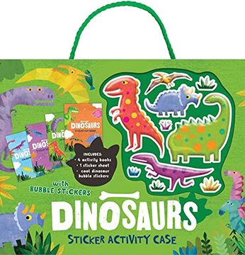 portada Dinosaur Activity Case With Bubble Stickers (in English)
