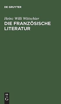 portada Die Französische Literatur (in German)