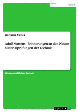 portada Adolf Martens - Erinnerungen an den Nestor Materialprüfungen der Technik (German Edition)