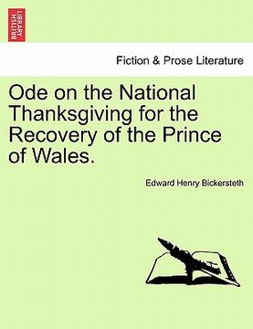 portada ode on the national thanksgiving for the recovery of the prince of wales. (in English)