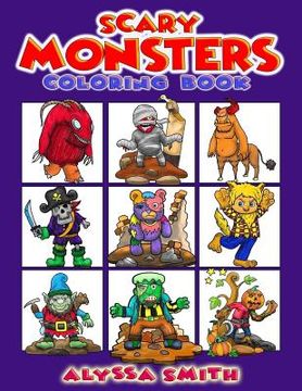 portada Scary Monsters Coloring Book (en Inglés)
