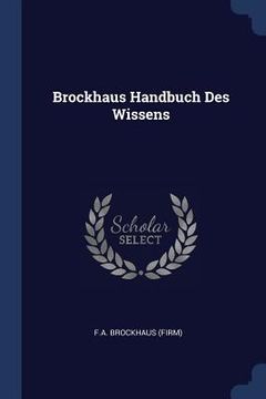 portada Brockhaus Handbuch Des Wissens (en Inglés)