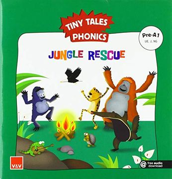 portada Jungle Rescue (Tiny Tales Phonics) Pre-A1 (Cuentaletras (en Inglés)