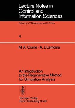 portada an introduction to the regenerative method for simulation analysis (en Inglés)