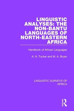 portada Linguistic Analyses: The Non-Bantu Languages of North-Eastern Africa: Handbook of African Languages (in English)