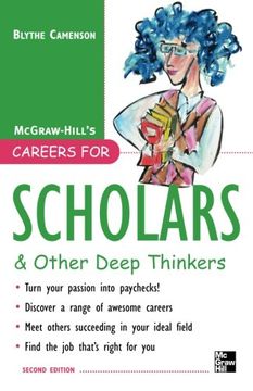 portada Careers for Scholars & Other Deep Thinkers (en Inglés)