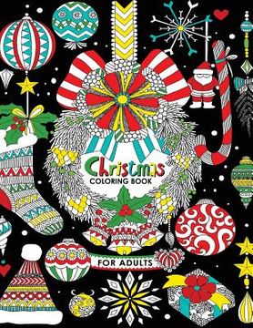 portada Christmas Coloring Book for Adults: Big Book for Relaxation Meditation Blessing