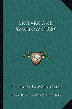 portada skylark and swallow (1920) (en Inglés)