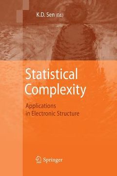 portada Statistical Complexity: Applications in Electronic Structure (en Inglés)