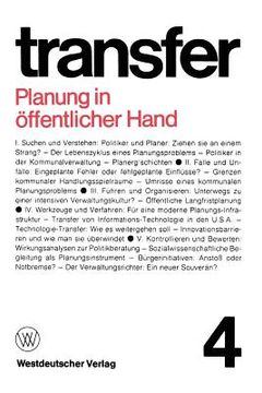 portada Planung in Öffentlicher Hand (en Alemán)