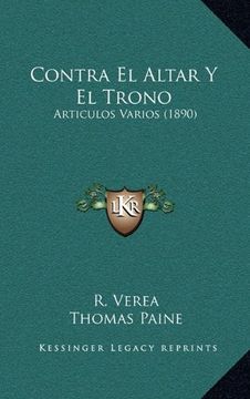 portada Contra el Altar y el Trono: Articulos Varios (1890) (in Spanish)