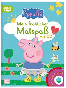 portada Peppa: Mein Fröhlicher Malspaß mit cd: Mit Geschichten-Cd (en Alemán)