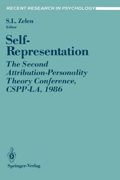 portada self-representation: the second attribution-personality theory conference, cspp-la, 1986 (en Inglés)