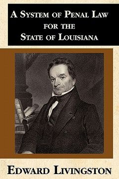 portada a system of penal law for the state of louisiana (in English)