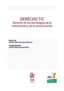 portada DERECHO TIC Derecho de las tecnologías de la información y de la comunicación