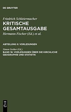 portada Vorlesungen Uber die Kirchliche Geographie und Statistik: Vorlesungen Abteilung 2 (en Alemán)