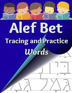 portada Alef Bet Tracing and Practice, Words: Practice Writing Hebrew Words (en Inglés)
