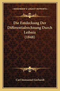 portada Die Entdeckung Der Differentialrechnung Durch Leibniz (1848) (in German)