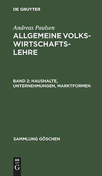 portada Haushalte, Unternehmungen, Marktformen (in German)