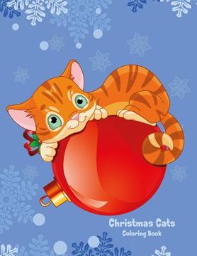 portada Christmas Cats Coloring Book 1 (en Inglés)