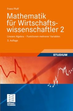 portada Mathematik für Wirtschaftswissenschaftler 2: Lineare Algebra - Funktionen Mehrerer Variablen (in German)